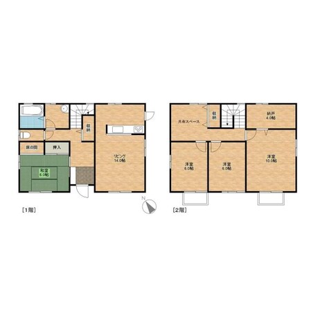 喜々津駅 徒歩25分 1-2階の物件間取画像